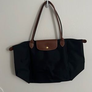Longchamp Large Le Pliage Tote Black
